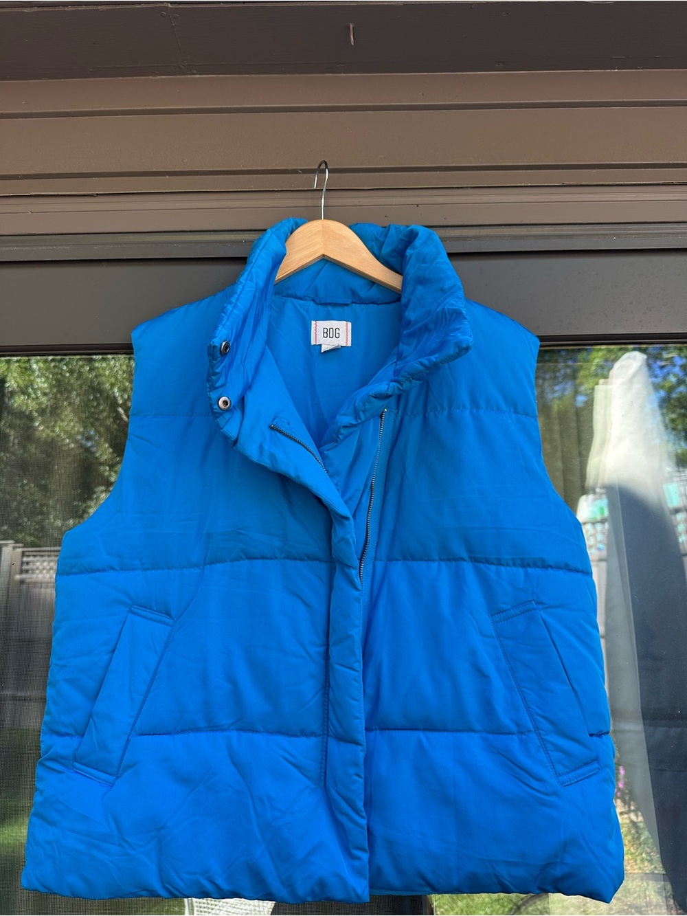 BDG Women's Electric Blue Quilted Puffer Vest